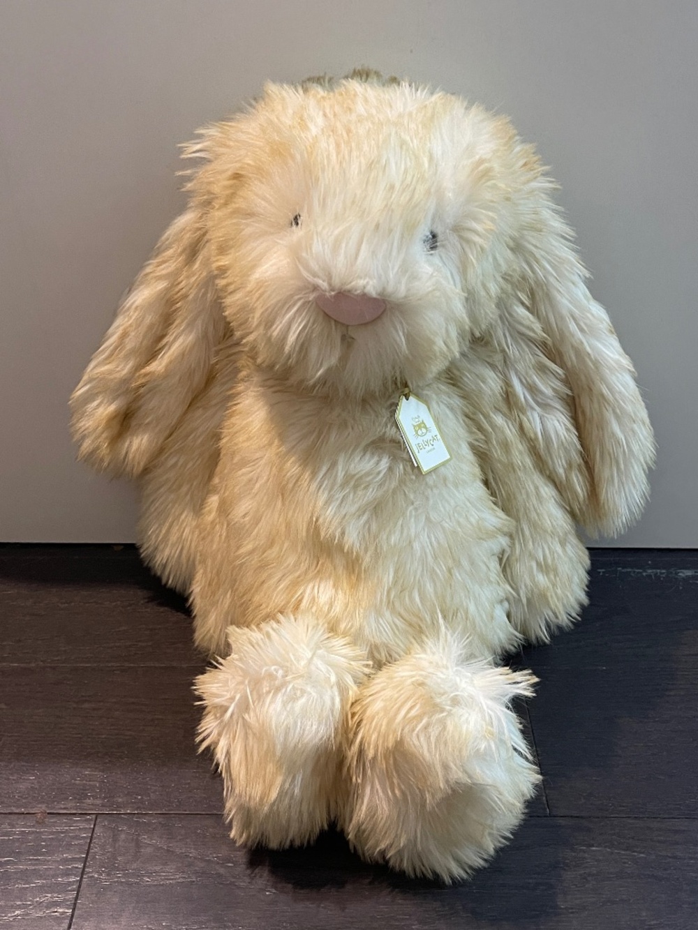 BNWT RARE Jellycat Springlowe Luxe Bunny Big Soft Plush Toy Rabbit Furry cute